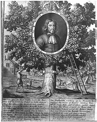 William Pendrill und die Boscobel-Eiche, ca. 1700